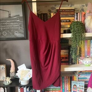 Lulu's Deep Red Mini Dress